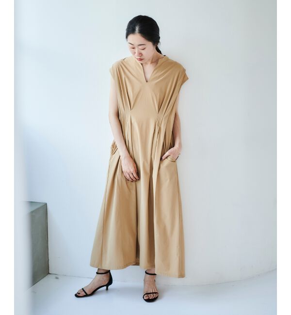 le.coeur blanc「《手洗い可能》ウエストタックワンピース」|ワンピース|