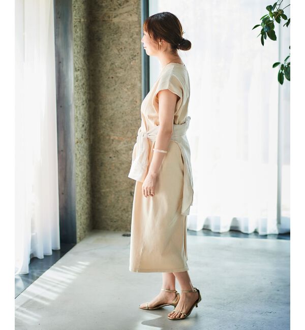 le.coeur blanc「STAR＆STRIPEノースリーブワンピース」|ワンピース|