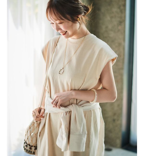 le.coeur blanc「STAR＆STRIPEノースリーブワンピース」|ワンピース|