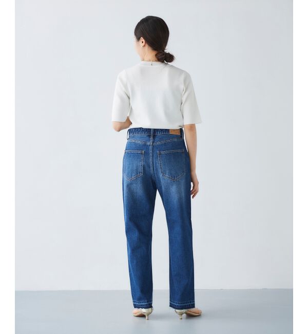 「センターシームストレートデニムパンツ」|デニム|