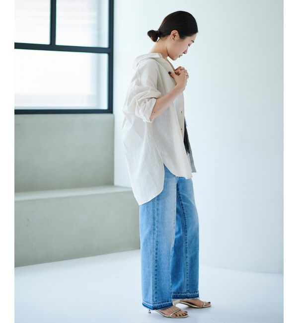  「センターシームストレートデニムパンツ」|デニム|