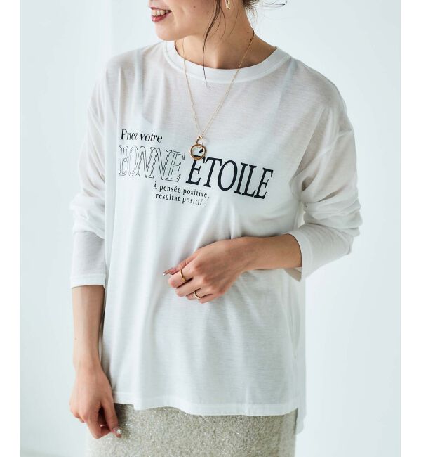 le.coeur blanc「《手洗い可能》BONNE ETOILE ロンTEE」|Tシャツ・カットソー|