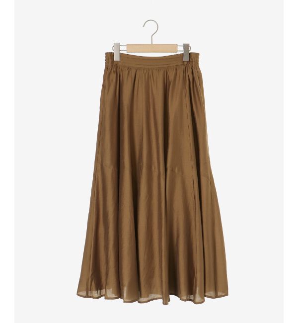 le.coeur blanc「《手洗い可能》シルキーローンギャザースカート」|スカート|