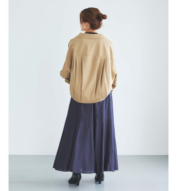 le.coeur blanc「《手洗い可能》シルキーローンギャザースカート」|スカート|