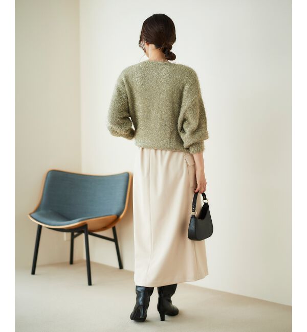 le.coeur blanc「《手洗い可能》カーゴポケットラップライクスカート」|スカート|