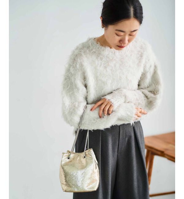 le.coeur blanc「スネークチェーンメタリックミニバッグ」|ショルダー・メッセンジャー|