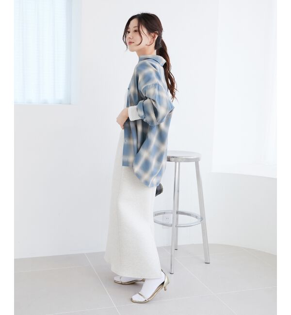  「ジャガードダンボールタイトスカート」|タイト|