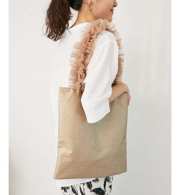 le.coeur blanc「チュールハンドルトート」|トートバッグ|