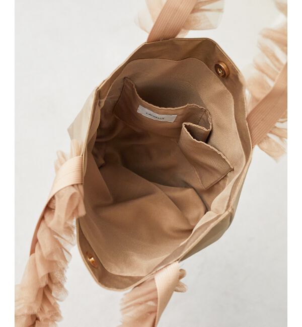 le.coeur blanc「チュールハンドルトート」|トートバッグ|