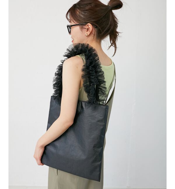 le.coeur blanc「チュールハンドルトート」|トートバッグ|