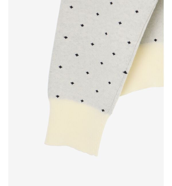  「ドットジャガードニットカーディガン」|カーディガン|