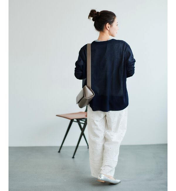  「《手洗い可能》シアーミドル丈カーディガン」|カーディガン|