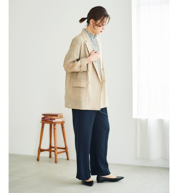  「シフォン幾何柄プリントブラウス」|シャツ・ブラウス|