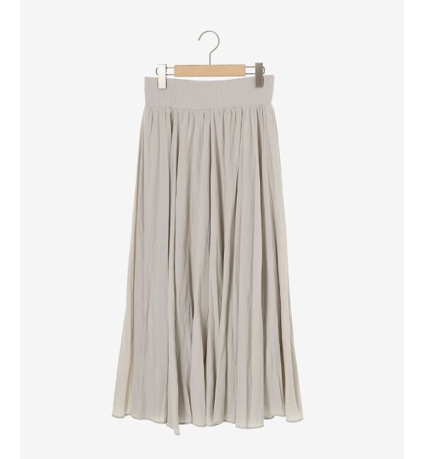  「ウエストリブギャザーフレアスカート」|フレア|