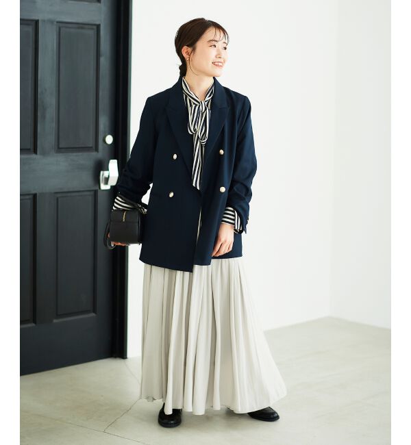  「ウエストリブギャザーフレアスカート」|フレア|