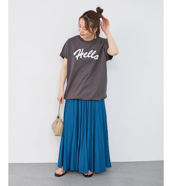  「ウエストリブギャザーフレアスカート」|フレア|