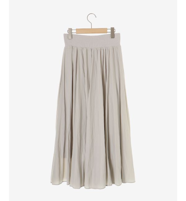  「ウエストリブギャザーフレアスカート」|フレア|
