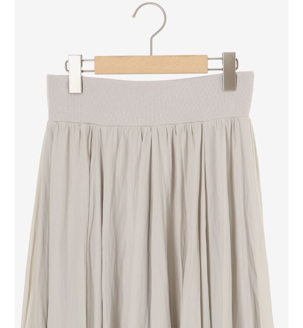  「ウエストリブギャザーフレアスカート」|フレア|