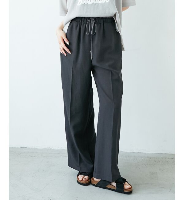  「《さらっとした素材感》タンブラーブッチャーイージーパンツ」|チノ|