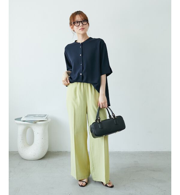  「《さらっとした素材感》タンブラーブッチャーイージーパンツ」|チノ|