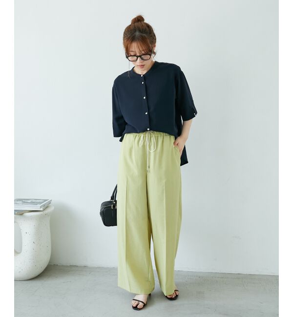  「《さらっとした素材感》タンブラーブッチャーイージーパンツ」|チノ|