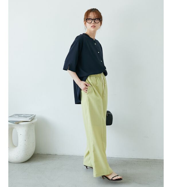  「《さらっとした素材感》タンブラーブッチャーイージーパンツ」|チノ|