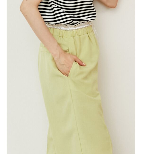  「《さらっとした素材感》タンブラーブッチャーイージーパンツ」|チノ|