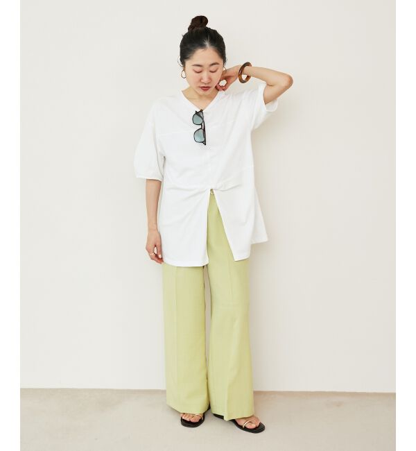  「《さらっとした素材感》タンブラーブッチャーイージーパンツ」|チノ|