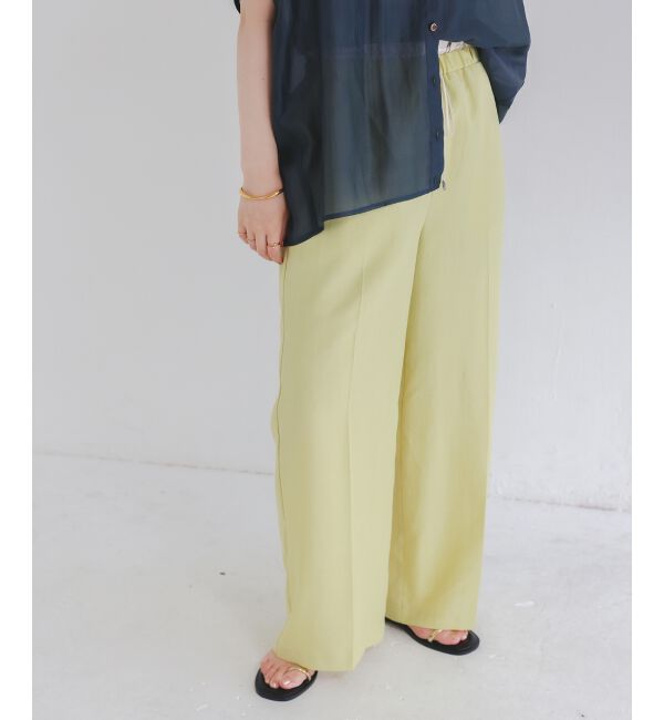  「《さらっとした素材感》タンブラーブッチャーイージーパンツ」|チノ|