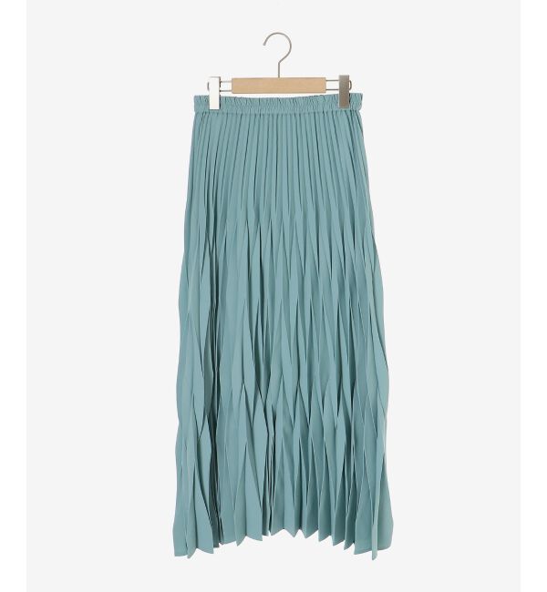  「《手洗い可能》デシン変形プリーツスカート」|スカート|