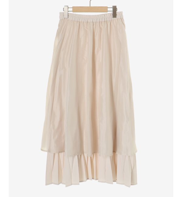  「《手洗い可能》デシン変形プリーツスカート」|スカート|