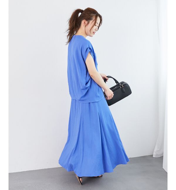  「《リラクシーな履き心地》リネンライクマーメイドスカート」|スカート|