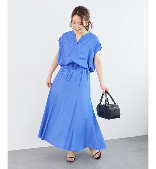  「《リラクシーな履き心地》リネンライクマーメイドスカート」|スカート|