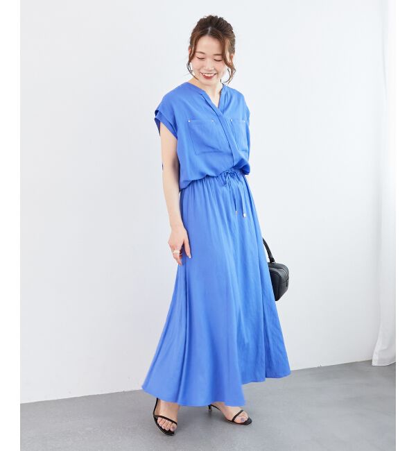  「《リラクシーな履き心地》リネンライクマーメイドスカート」|スカート|