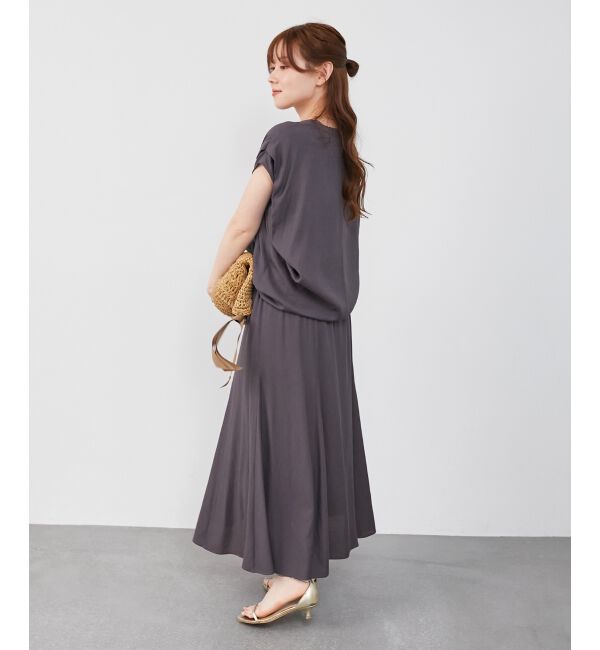  「《リラクシーな履き心地》リネンライクマーメイドスカート」|スカート|