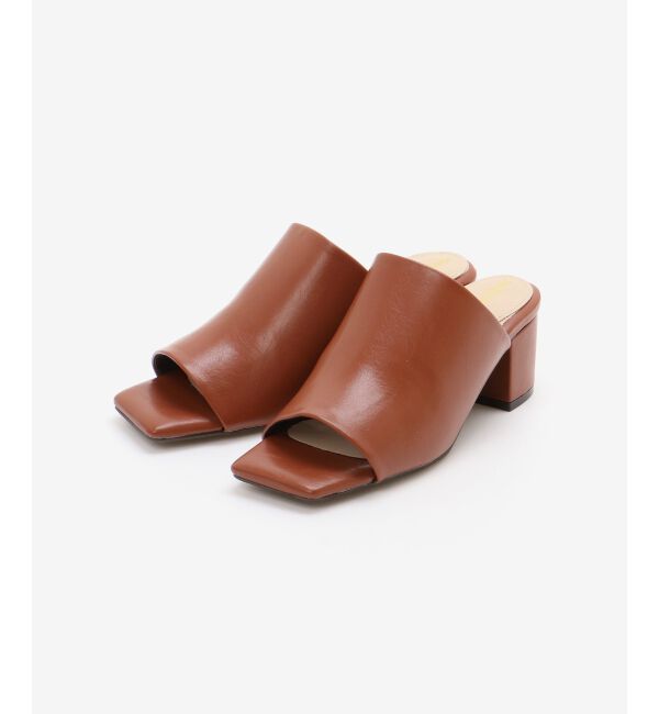  「《WEB限定アイテム》スクエアトゥカバードサンダル」|サンダル|