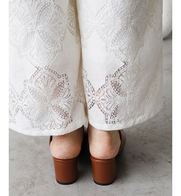  「《WEB限定アイテム》スクエアトゥカバードサンダル」|サンダル|