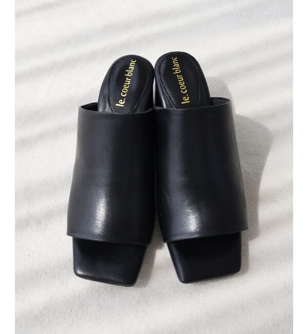  「《WEB限定アイテム》スクエアトゥカバードサンダル」|サンダル|