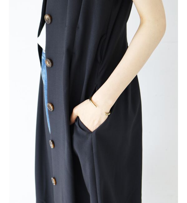  「《WEB限定アイテム》リネンライクフロントボタンワンピース」|ワンピース|