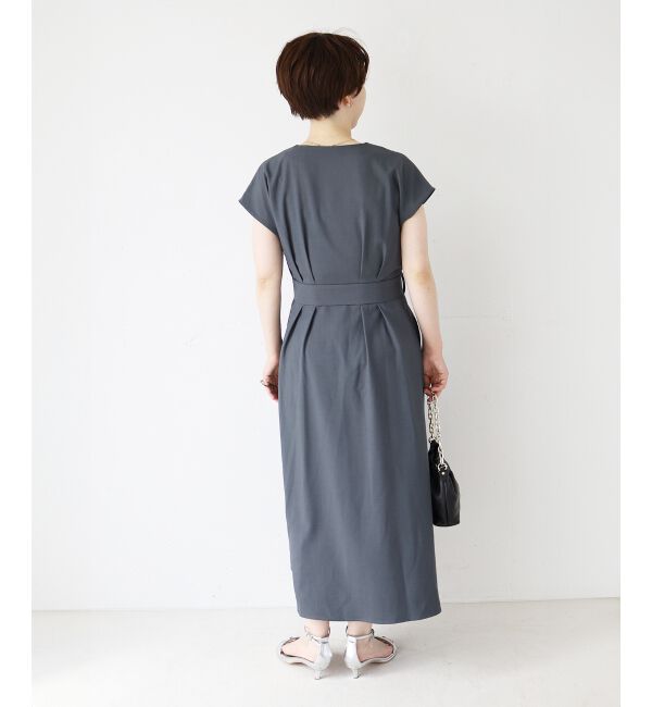  「《WEB限定アイテム》リネンライクフロントボタンワンピース」|ワンピース|