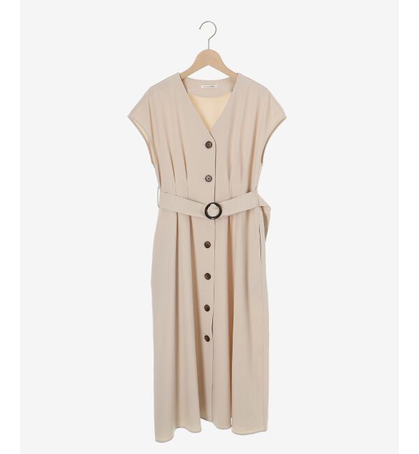  「《WEB限定アイテム》リネンライクフロントボタンワンピース」|ワンピース|