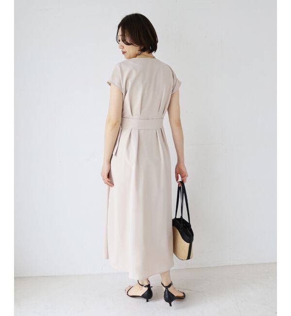  「《WEB限定アイテム》リネンライクフロントボタンワンピース」|ワンピース|