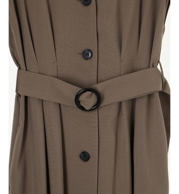  「《WEB限定アイテム》リネンライクフロントボタンワンピース」|ワンピース|