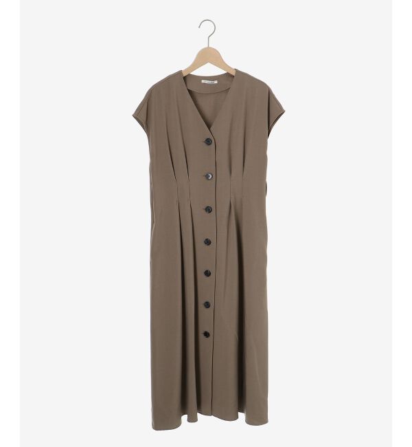  「《WEB限定アイテム》リネンライクフロントボタンワンピース」|ワンピース|