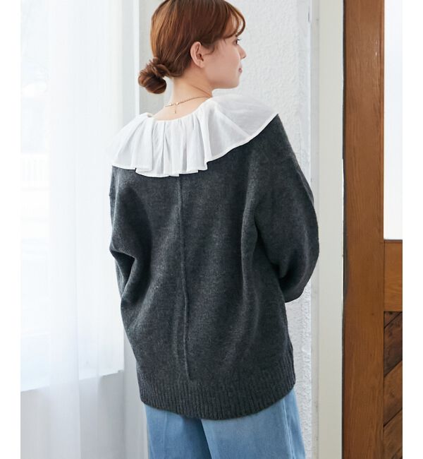  「フリルカラーペプラムブラウス」|シャツ・ブラウス|