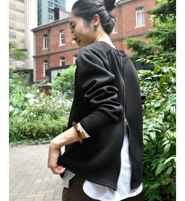  「バックジップボンディングトップス」|Tシャツ・カットソー|