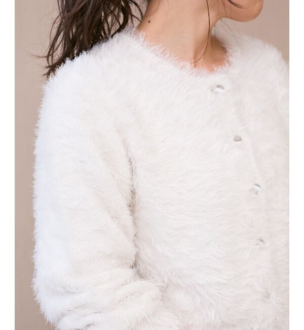  「《WEB限定アイテム》ソフトシャギーカーディガン」|カーディガン|