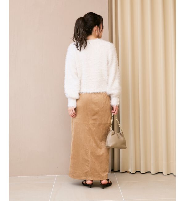  「《WEB限定アイテム》ソフトシャギーカーディガン」|カーディガン|