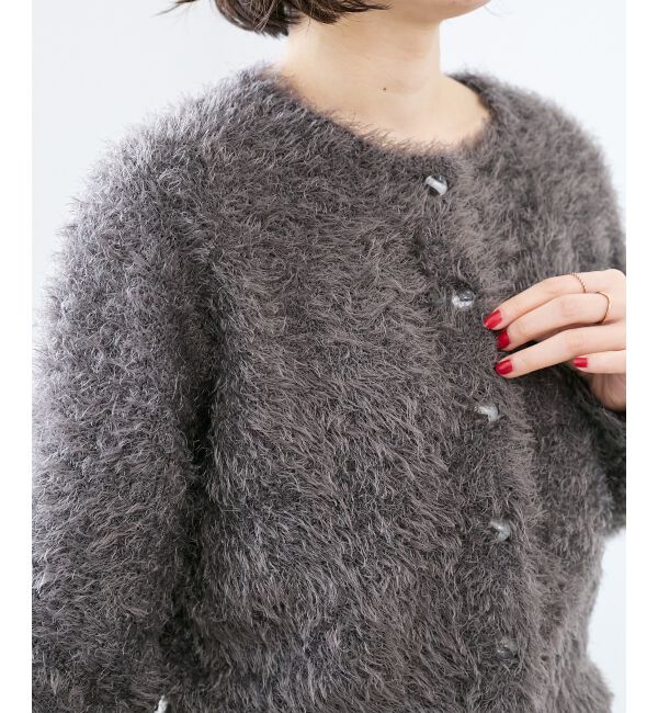  「《WEB限定アイテム》ソフトシャギーカーディガン」|カーディガン|