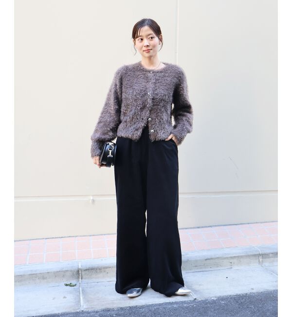  「《WEB限定アイテム》ソフトシャギーカーディガン」|カーディガン|